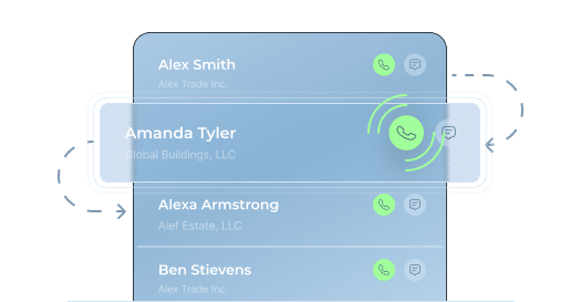 Incoming call on Power Dialer software